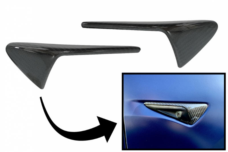 Knipperlicht Cover Tesla Model 3 Y S X Carbon 16-..