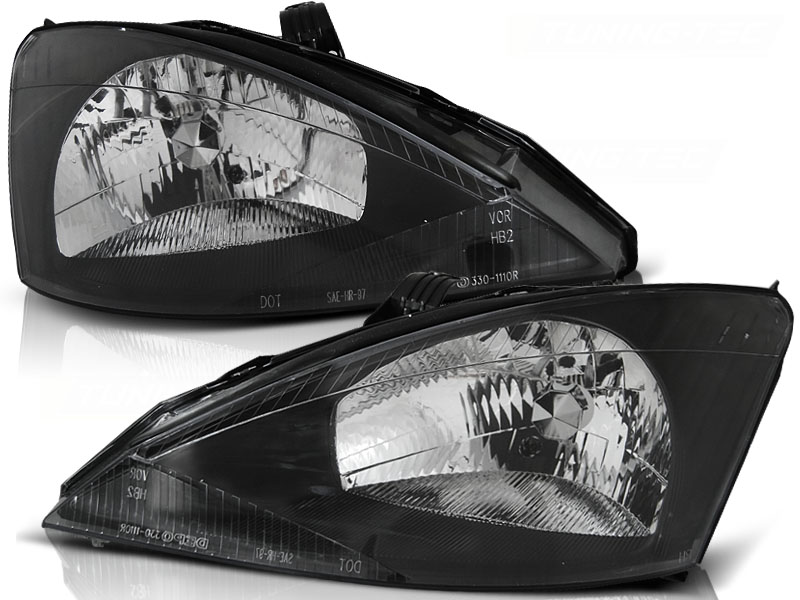 Koplampen Ford Focus 98-01 zwart