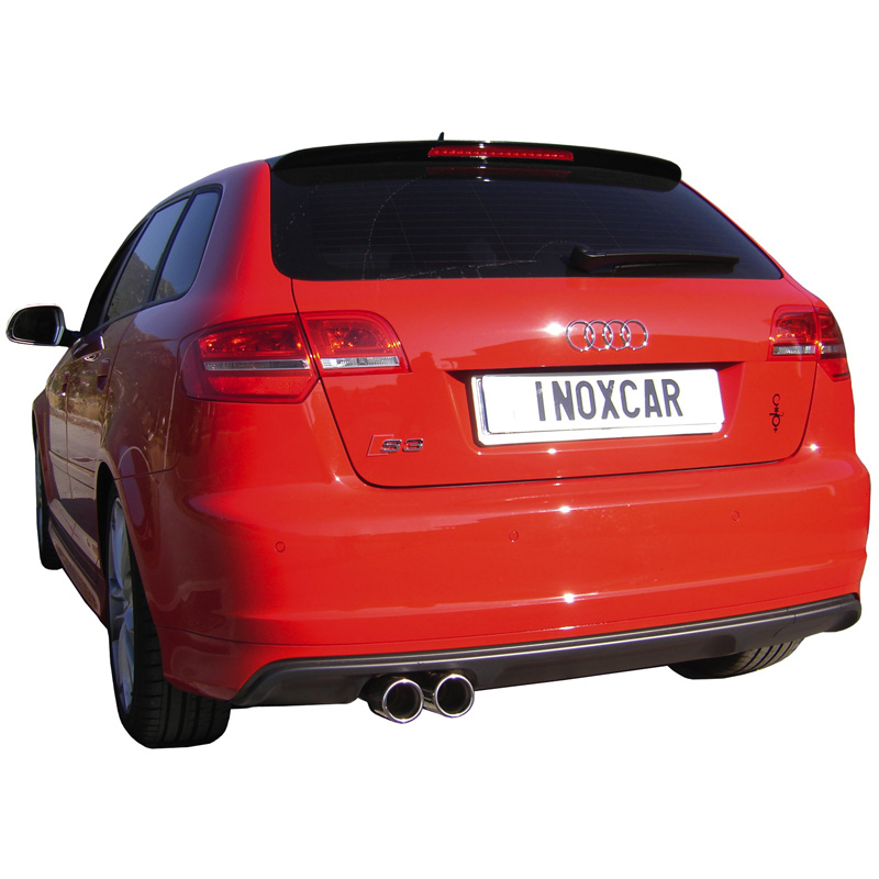 100% Inox Sport Exhaust  Audi S3 8P Sportback 2.0TFSi (265HP) 2008- 2x80mm