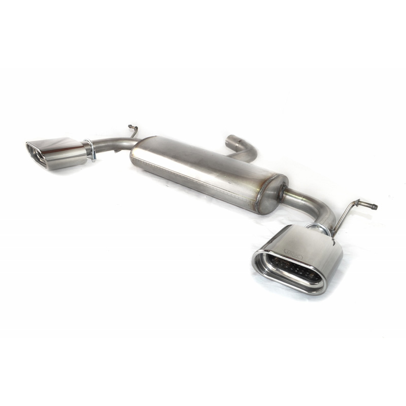 Stainless steel Double sport exhaust  Volkswagen Touran 1.4TSi 103/110/125kW/1.6FSi 75/85kW/2.0FSi 80/110kW/1.9TDI 66/77kW/2.0TDI 100/103/125kW 2003-2010 145x75mm