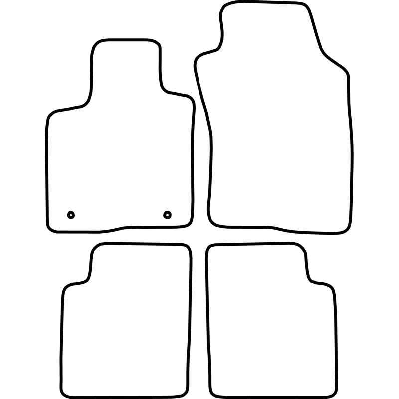 Set velour car mats  Lancia Ypsilon 2011-