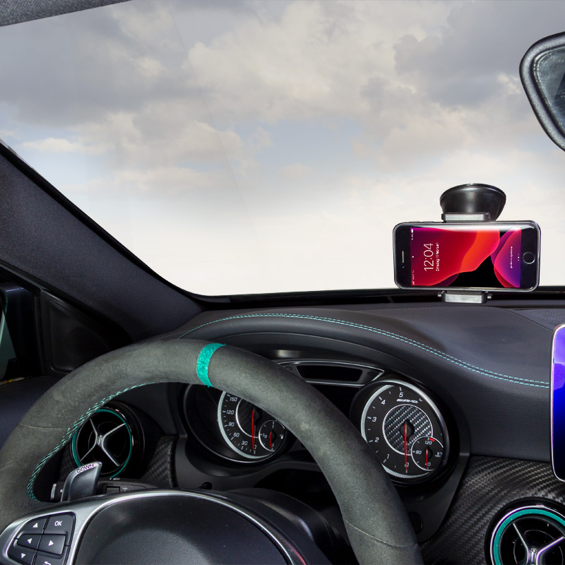 Universal U-Shape Smartphone Holder with Suction Cup 55-85mm