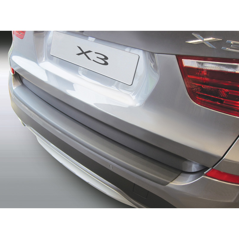 ABS Rear bumper protector  BMW X3 F25 SE 4/2014-2017 Black