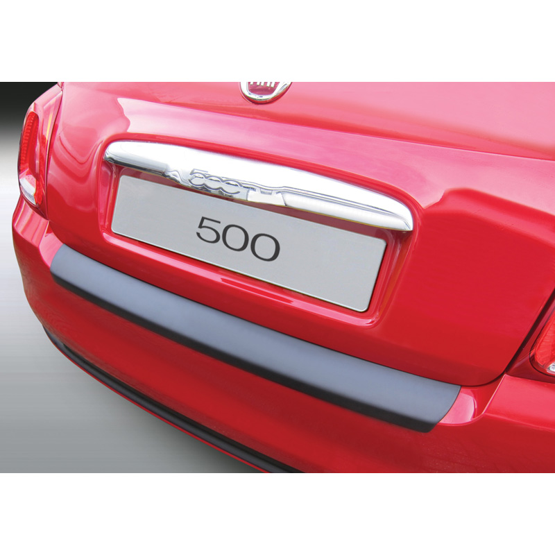 ABS Rear bumper protector  Fiat 500/500C 7/2015- Black