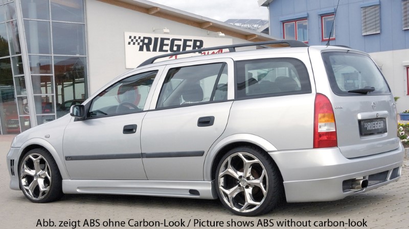 Zijskirts Opel Astra G 3-deurs Rieger met uitsnede