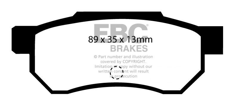 EBC Brakes HONDA Civic 1.6 VTec (EK1) 96-99 Remblokken achterzij