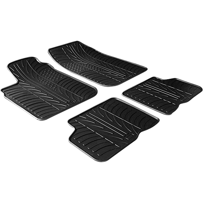 Rubber car mats set  Dacia Logan 2005-2013 (T profile 4-pieces)