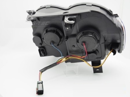 Koplampen Jeep Grand Cherokee 2005-2008 Tube Zwart