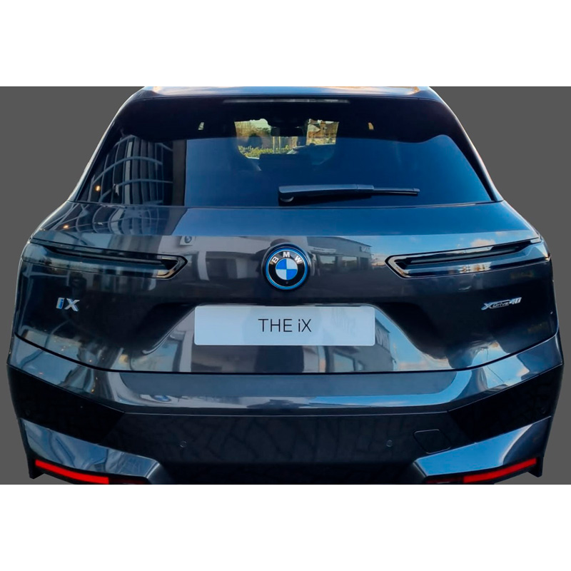 ABS Rear bumper protector  BMW iX (I20) incl. 'M' Sport & 'M' 2022- Black
