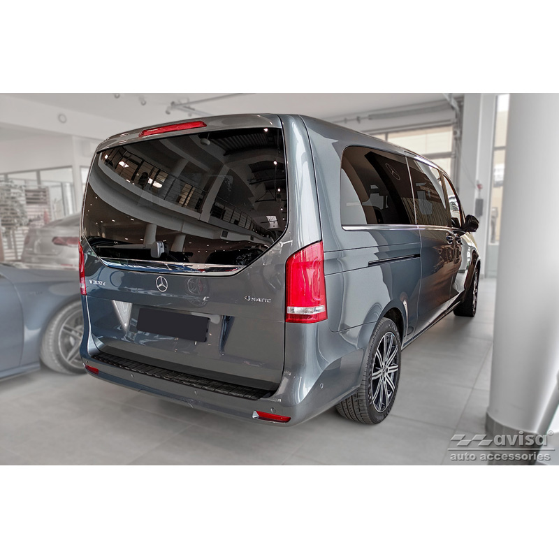 Real 3D Carbon Rear bumper protector  Mercedes Vito / V-Class 2014-2019 & Facelift 2019- 'Ribs'