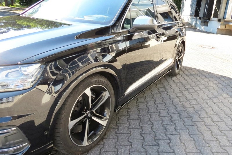Zijskirts Audi SQ7 / S-Line Maxton Glanzend Zwart
