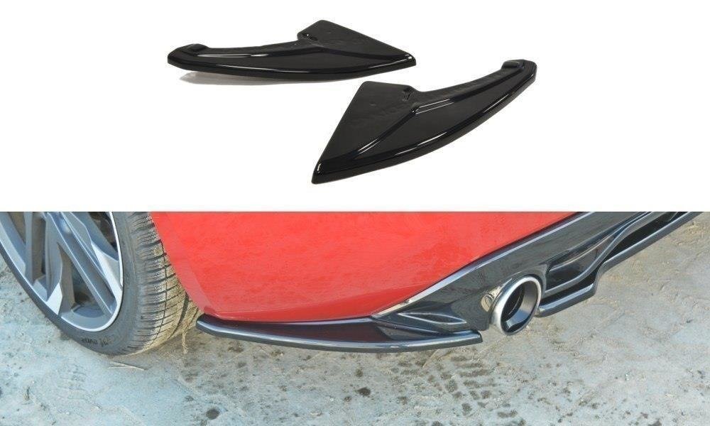 Achter Zij Splitters Peugeot 308 GTI II Facelift  15-18 Glans Zwart