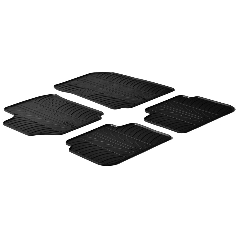 Rubber car mats set  Fiat Croma 2005- (T profile 4-pieces)
