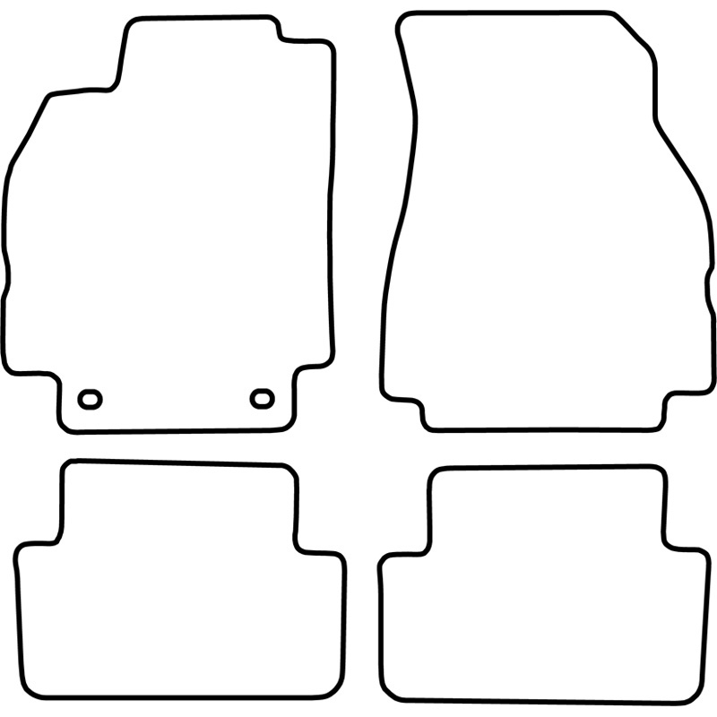 Set velour car mats  Renault Megane 2003-2009 excl. CC
