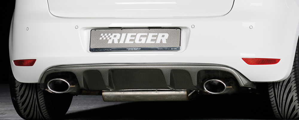 Diffuser Volkswagen Golf 6 GTI GTD Rieger Carbon Look