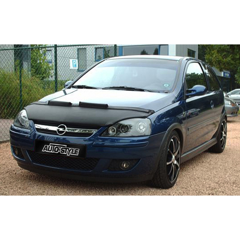 Motorkapsteenslaghoes  Opel Corsa C 2001-2006 zwart
