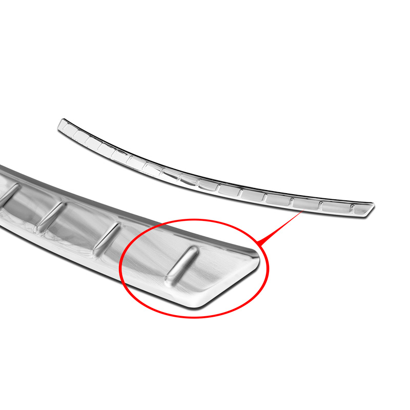 Stainless Steel Rear bumper protector  Mercedes C-Class C205 Coupe AMG 2015-2021 'Ribs'