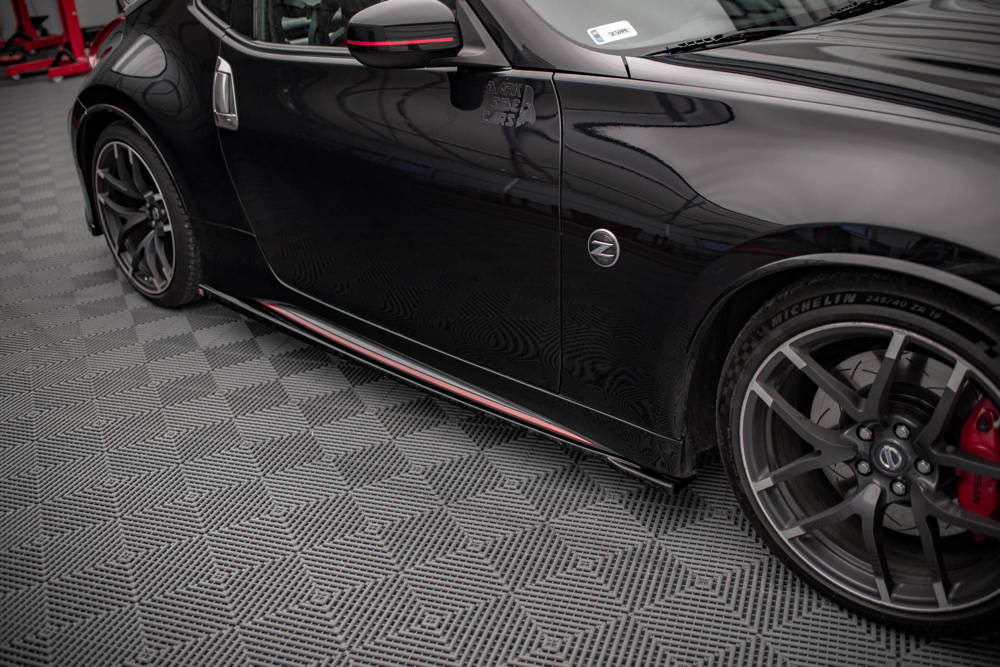 Zijskirts V.1 Nissan Nismo 370Z Maxton Glans Zwart