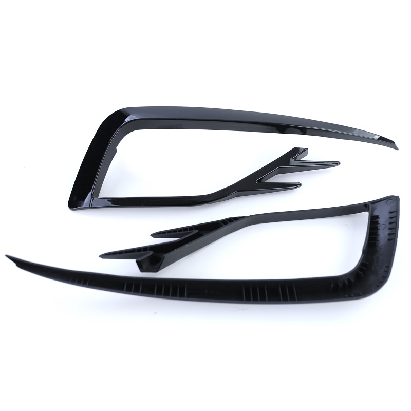 Grill-covers VW Golf VII 17-20, GTI-Look glans zwart