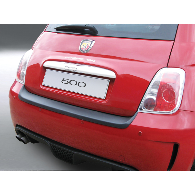 ABS Rear bumper protector  Fiat 500 Abarth -3/2016 Black