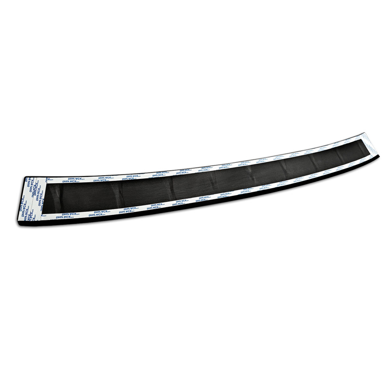 Matt Black Stainless Steel Rear bumper protector  Volkswagen ID.7 Tourer 2024- 'Ribs'
