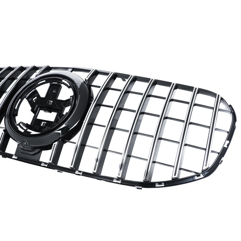 Grill Mercedes GLS X167 18-.. Glans Zwart / Chroom