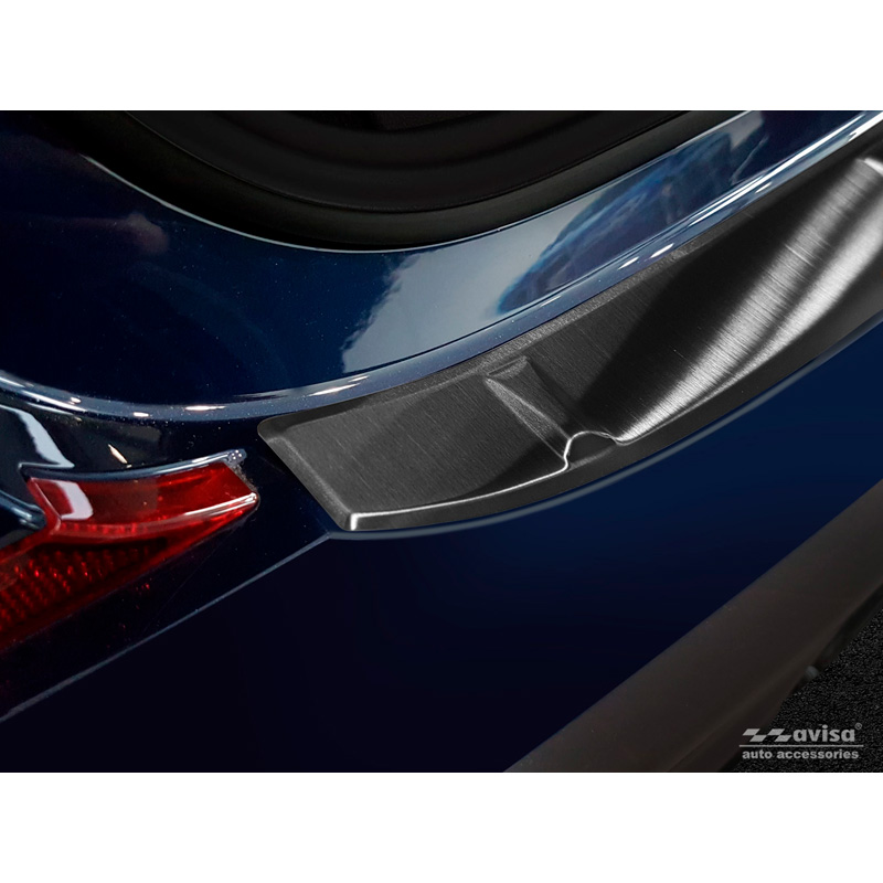 Black Stainless Steel Rear bumper protector  BMW 3-Series G20 Sedan M-Package 2018-