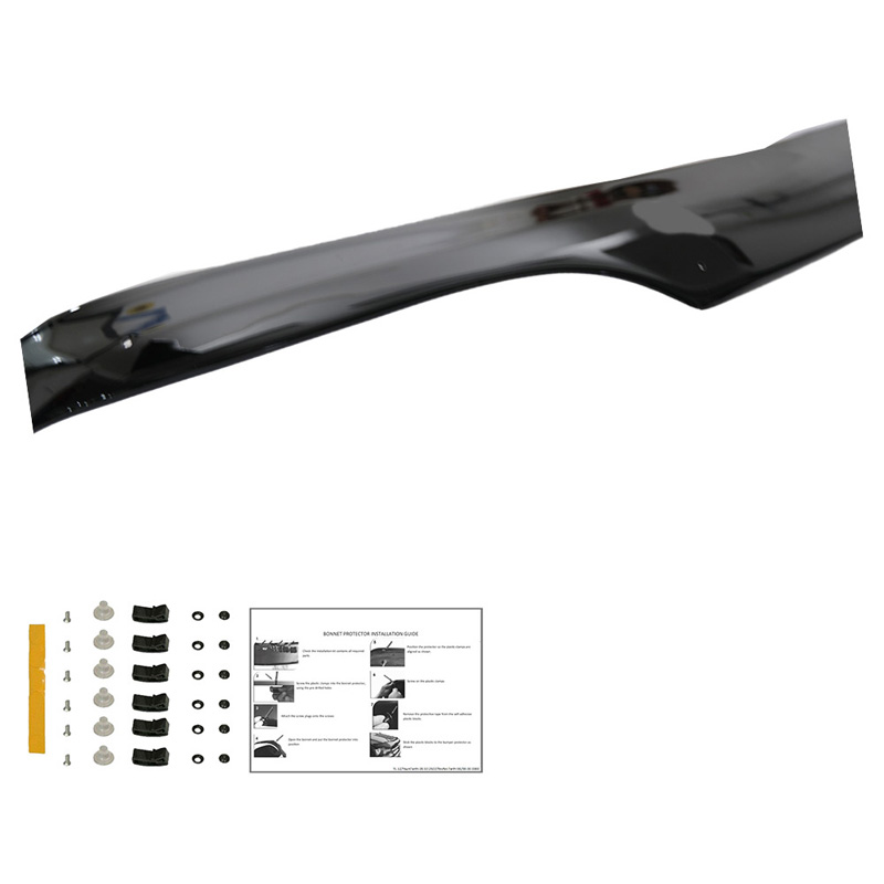 Motorkapbeschermer (steenslagcover)  Ford Transit MK5 1993-2002 - Glanzend zwart