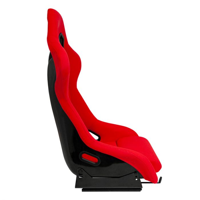 Sportstoel 'RR' - Rood - Vaste polyester rugleuning - incl. sledes