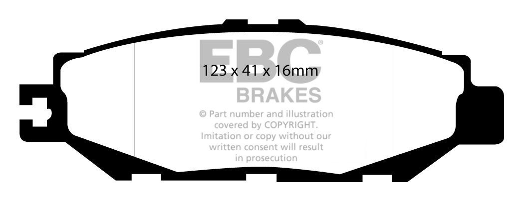 EBC Brakes LEXUS LS400 4.0 93-95 Remblokken achterzijde