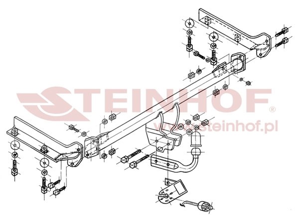 Trekhaak Rover Serie 400 5D 05/1995-12/1999