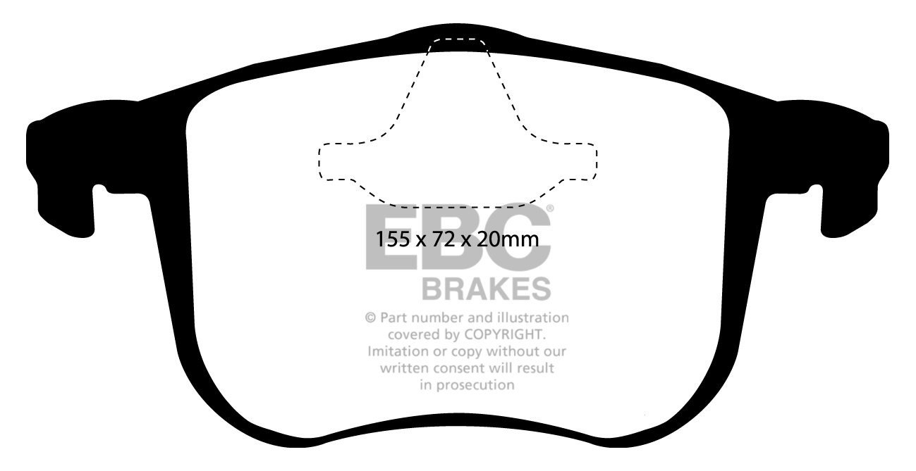 EBC Brakes CADILLAC BLS 1.9 TD (180) 2007-.. Remblokken voorzijd