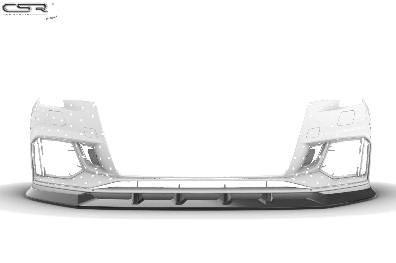 Voorspoiler Audi RS3 8V Glans Zwart