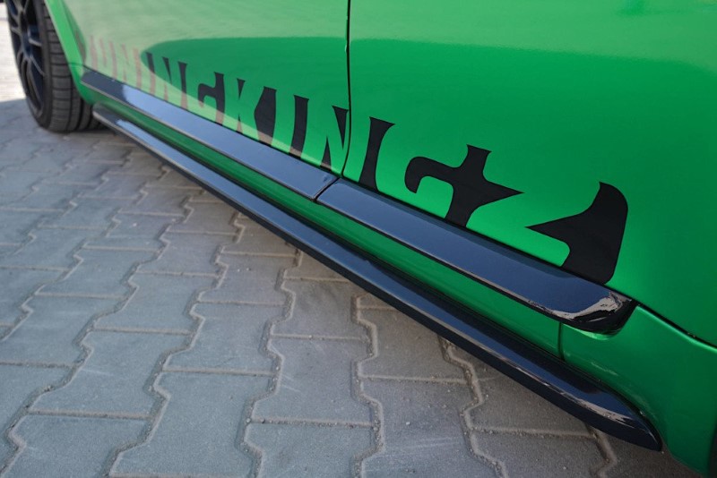 Zijskirts Diffuser Audi S3 8L Glanzend zwart