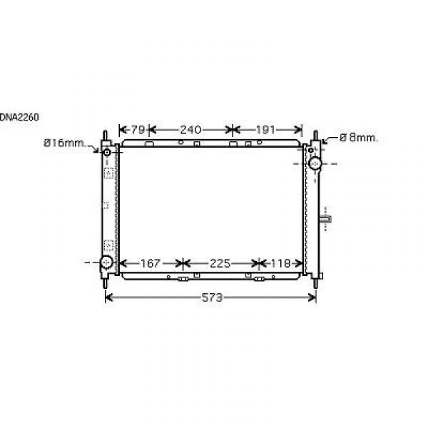 Radiator MICRA 05->> 510x375x34 1.5 DCIM -A/C 60 KW