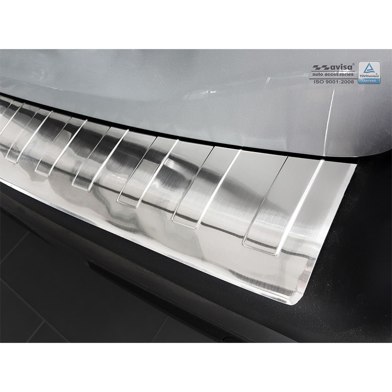 Stainless Steel Rear bumper protector  Citroën C3 Aircross II 2017- 'Ribs'