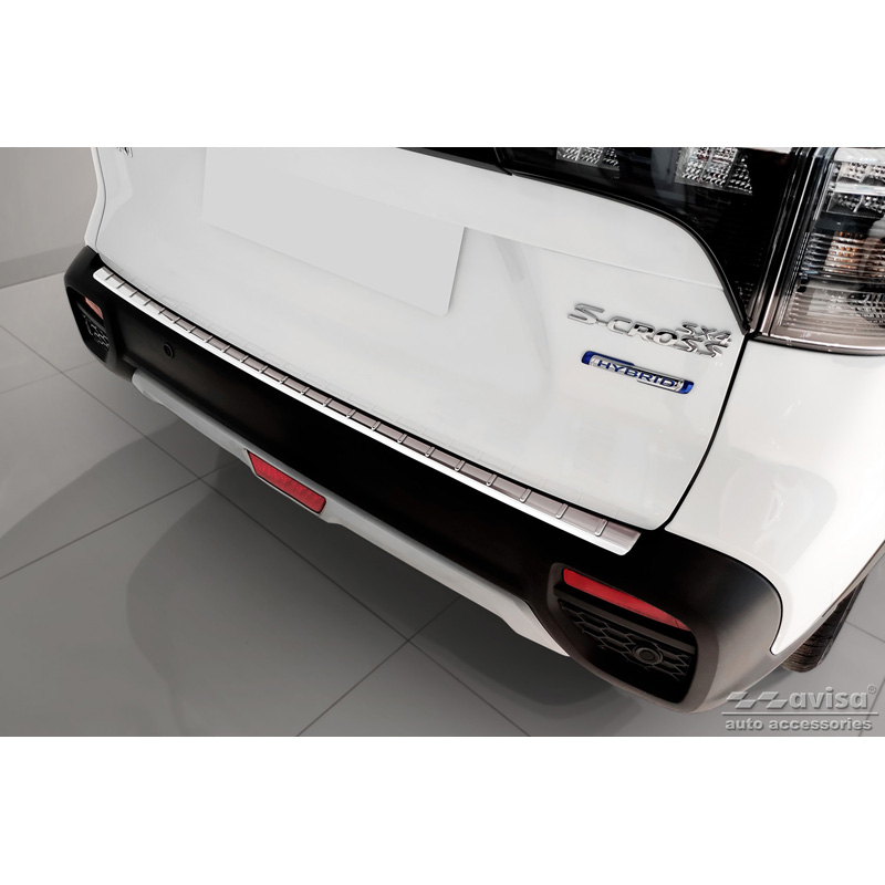Stainless Steel Rear bumper protector  Suzuki S-Cross II 2022- 'Ribs'