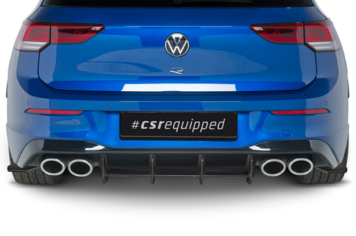 Diffuser Volkswagen Golf 8 R CSR Racing Mat Zwart