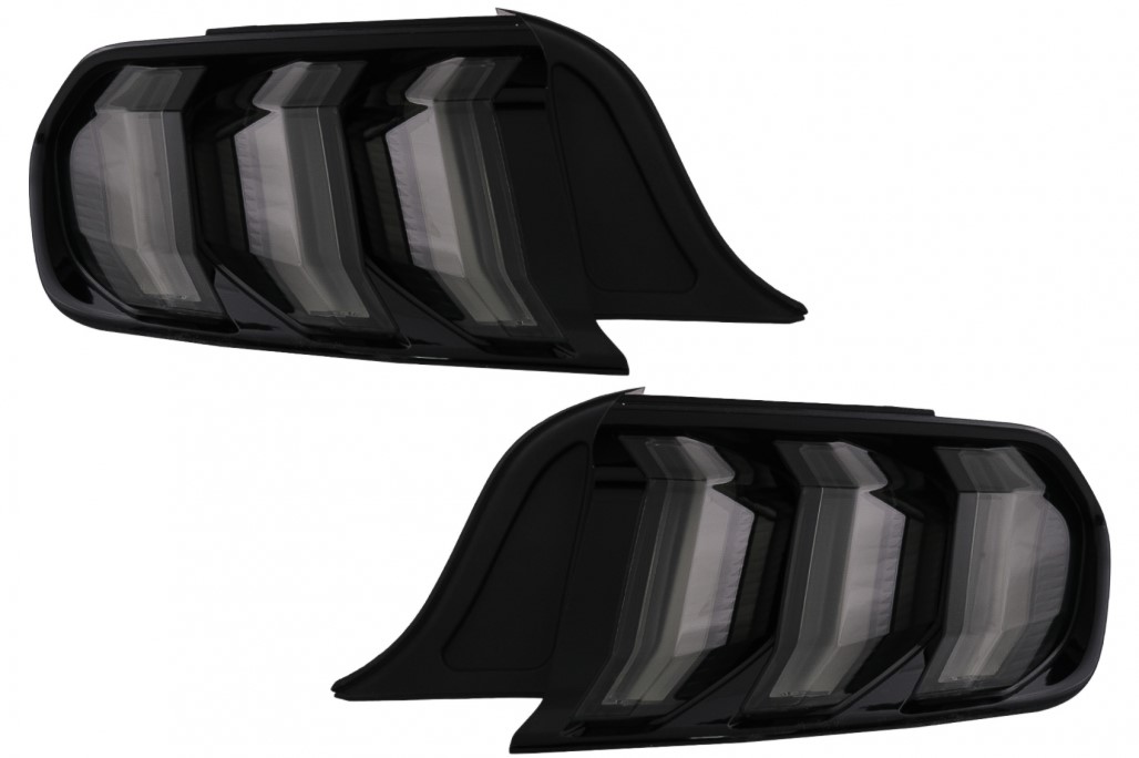 Achterlichten Ford Mustang VI S550 15-19 Dynamic Zwart Smoke