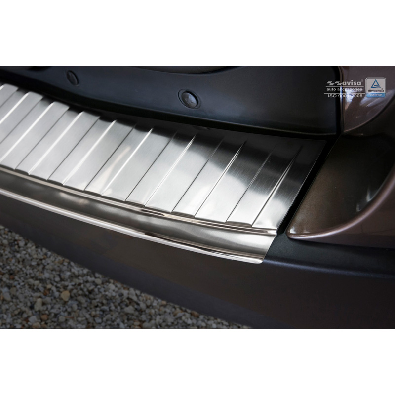 Stainless Steel Rear bumper protector  Renault Scenic III 2009-2015 'Ribs'