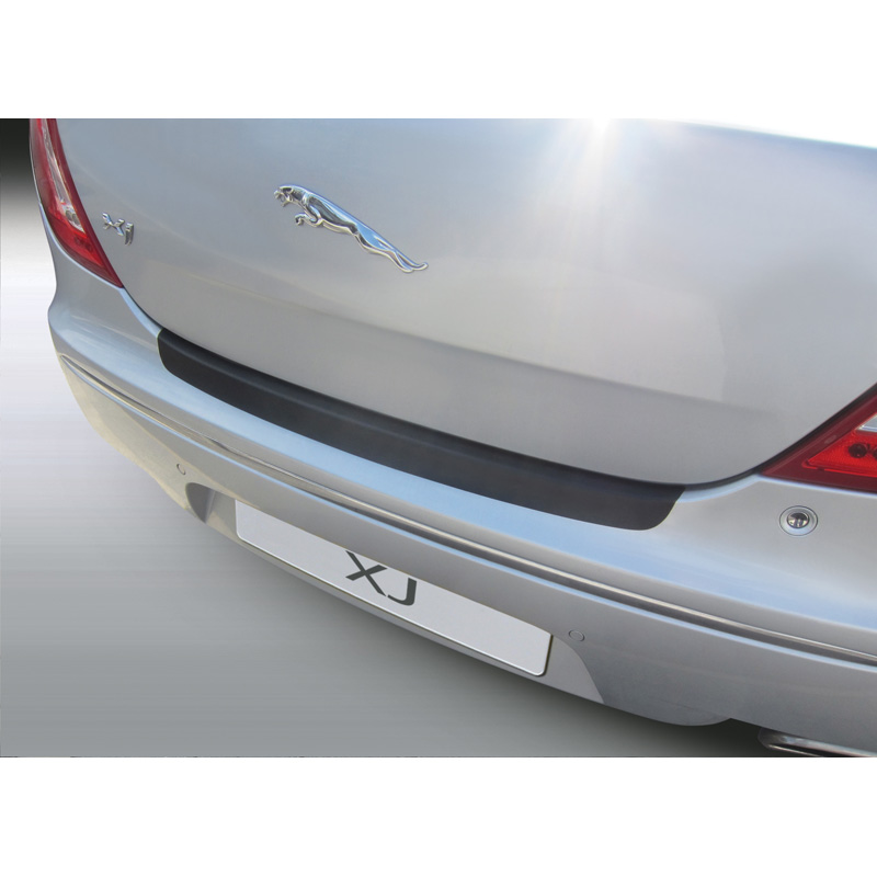 ABS Rear bumper protector  Jaguar XJ Sedan 2010- Black