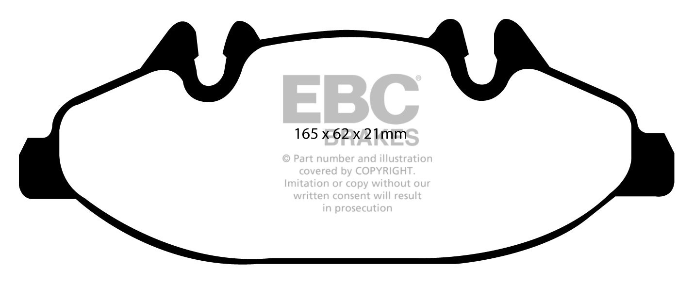 EBC Brakes MERCEDES Viano 3.0 TD 2006-.. Remblokken voorzijde