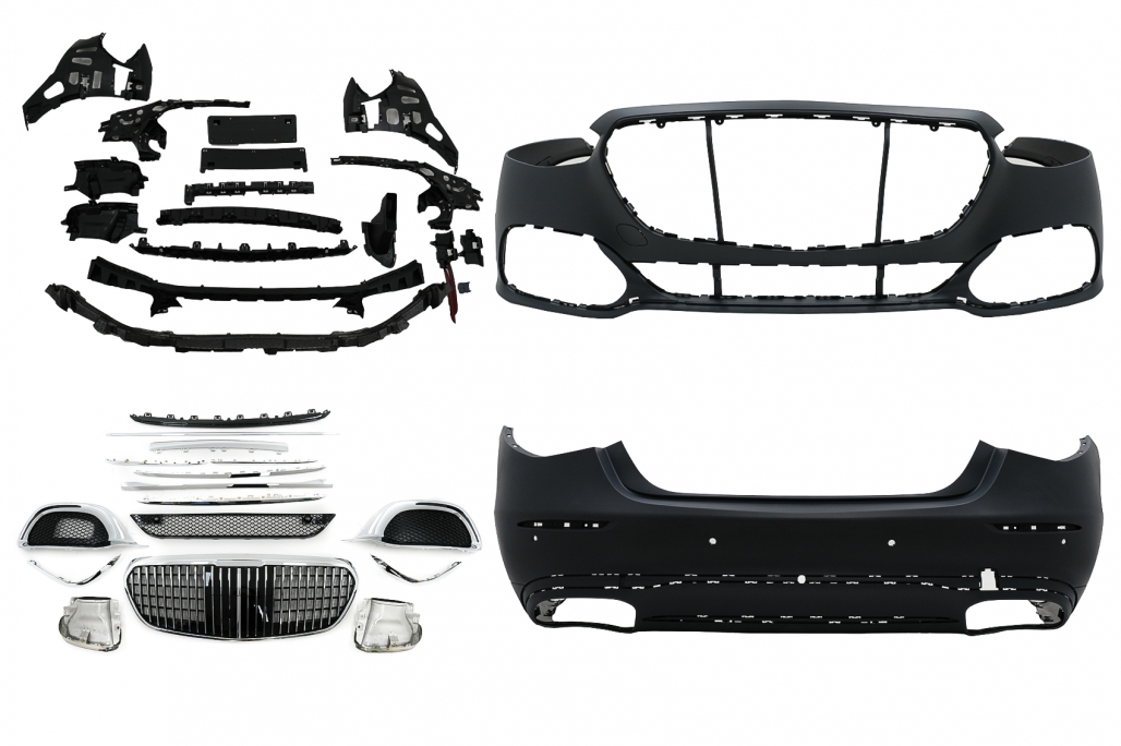 Mercedes S-Klasse W223 Maybach Bumpers Zwart