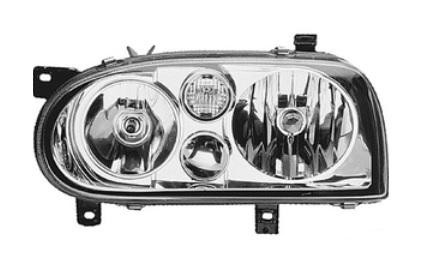 koplamp, Hella, H7+H1, elektr verstelb, rechts VW Golf 3, 1991-1