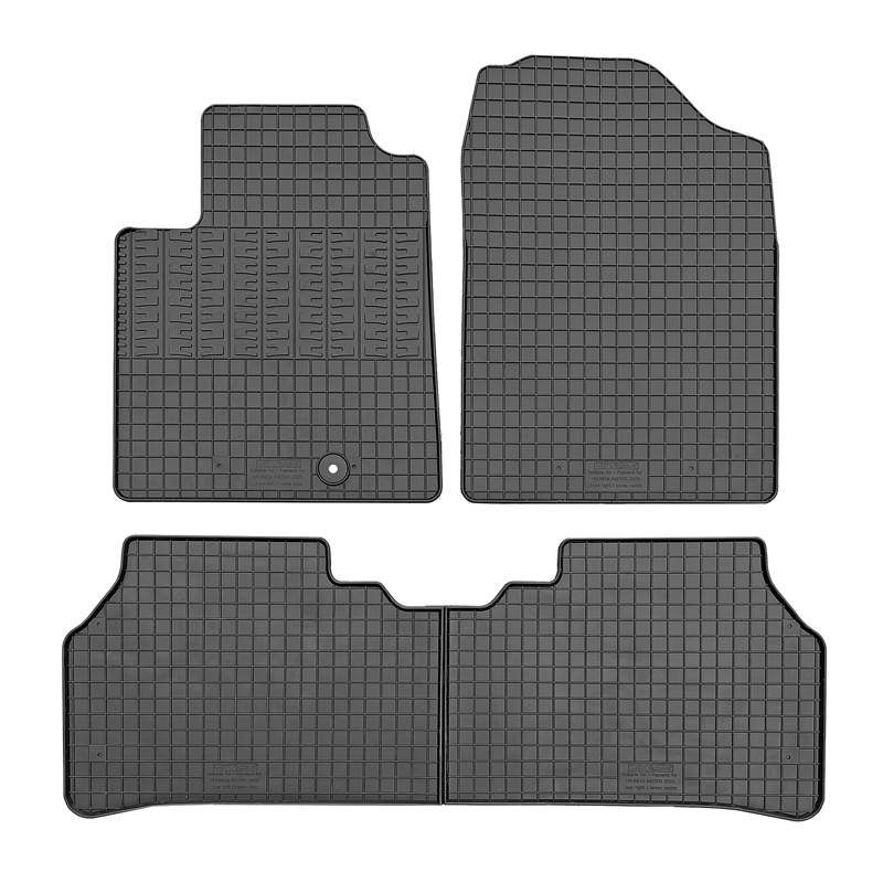 CIKCAR Rubber car mats set  Hyundai Inster EV (AX1) 2024- (3-pieces + fixing system)