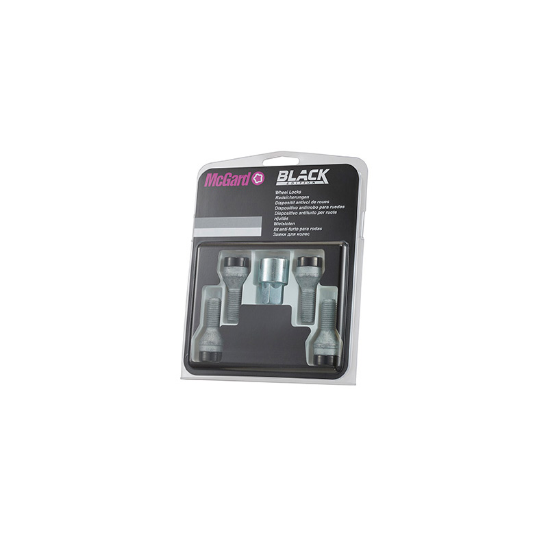 McGard Wheel locking bolts M14x1.50 Black - Conical - Length 27.3mm (17mm hex)