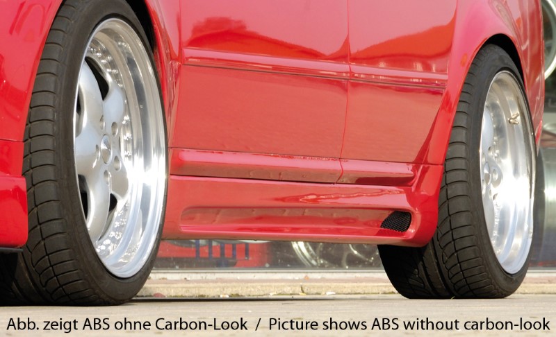 Zijskirts Audi A6 4B ABS Carbon-look Rieger