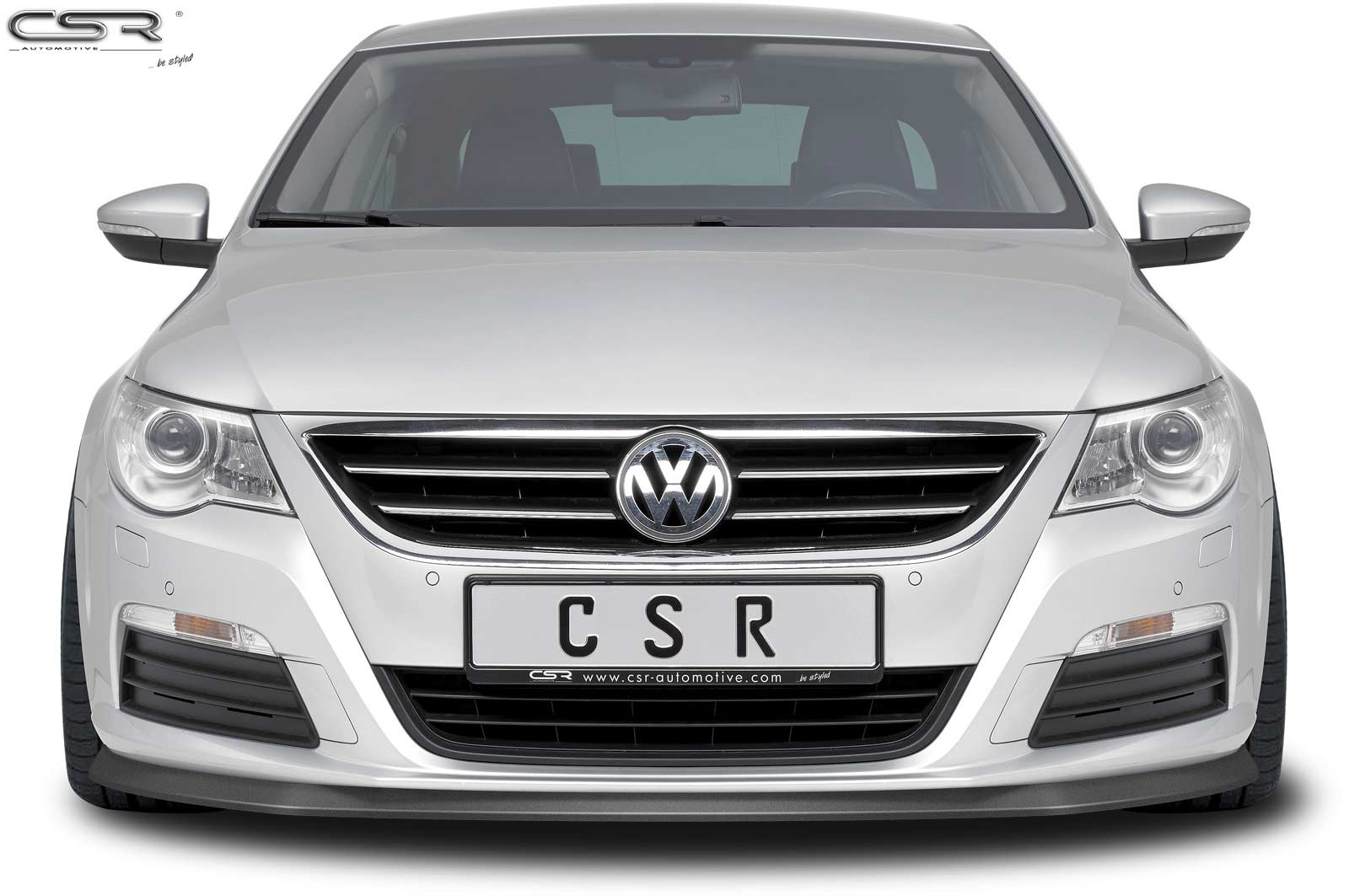 Voorspoiler VW Passat CC mat zwart
