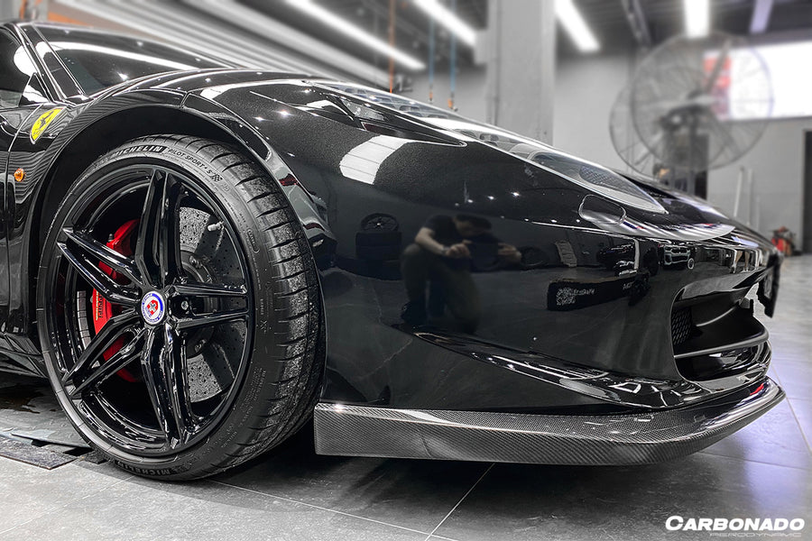 Ferrari 458 Coupe/Spyder AP Style Carbon Fiber Front Lip 2010-2015
