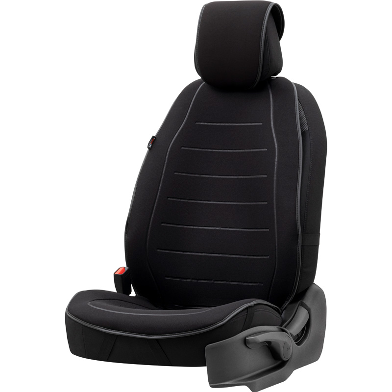 Universal Protective Seat Cover 'Active-Line' Black Fabric - single piece